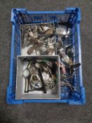 A box of assorted lady's & gent's watches - Accurist etc