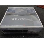 A boxed Daewoo VCR/DVD recorder