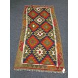 A Maimana Kilim rug 195 cm x 100 cm