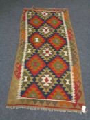 A Maimana Kilim rug 195 cm x 100 cm