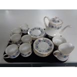 A tray containing a twenty one piece Paragon Cheswell tea service