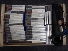 A crate of PS 2 console,