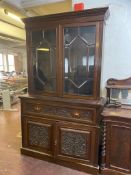 A Victorian mahogany secretaire bookcase