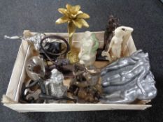 A crate of contemporary figures