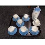 A tray of fifteen piece Royal Albert Sorento tea service