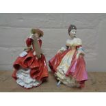 Two Royal Doulton figures Top o' the Hill HN 1934 and Southern Belle HN 2229