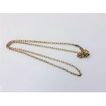 A 9ct gold necklace with non-gold magnetic clasp, length 42cm CONDITION REPORT: 5.