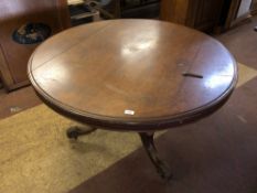 A Victorian circular breakfast table