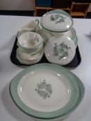 Thirty four pieces of Wedgwood Woodbury dinner ware