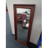 A mahogany framed mirror