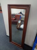 A mahogany framed mirror