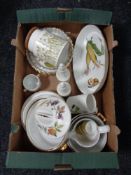 A box of Royal Worcester Evesham, Hornsea vases,