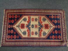 An Afghan rug,