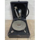 A vintage Decca Junior portable gramophone