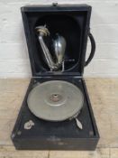 A vintage Decca Junior portable gramophone