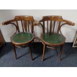 A pair of Bentwood armchairs