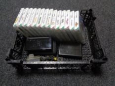 A basket of Nintendo DS lite with carry case and charger,