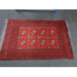 An Afghan rug,