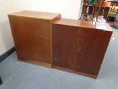 Two mid 20th century cupboards