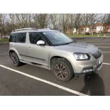 A Skoda Yeti Elegance TSI motorcar, registration SM64 FZF, five door hatchback, 1197cc, petrol,