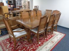 A John Lewis Frank Hudson Poppy Oak and Ash Refectory Extending Dining Table,