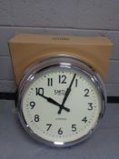 A boxed Smiths contemporary wall clock