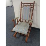 A pine American style rocking chair