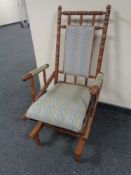 A pine American style rocking chair