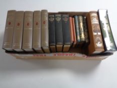 A box of Folio Society volumes - Winston Churchill The World Crisis,