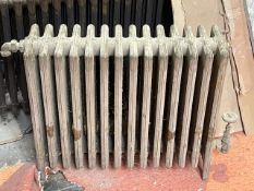 An antique cast iron radiator - 740 mm x 610 mm.