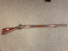 A good quality reproduction Enfield musket for display and reenactment CONDITION REPORT: