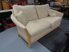 A contemporary two seater settee