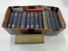 A box containing fifteen early 20th century volumes relating to Durham including History of Durham