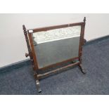 A 19th century mahogany swing dressing table mirror