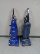 A Hoover Power 1400 watt vacuum cleaner and a Hoover Turbo Power 2 vacuum