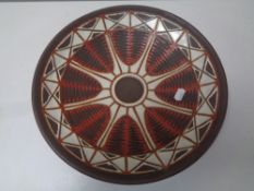 A mid 20th century Scandinavian pottery dish, width 32.