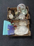 A box of glass and crystal,