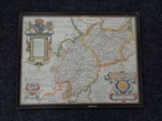 An early twentieth century map of Northamptonshire