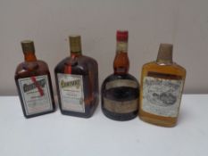 Four bottles of alcohol, Southern Comfort etc and two Cointreau,