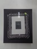 A boxed Waterford crystal 5 x 7 photograph frame