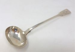 A Victorian presentation silver ladle 'A Testimonial of Esteem from the Tradespeople and Poor of