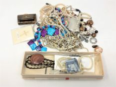 A collection of costume jewellery