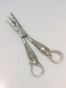 A good quality pair of silver grape scissors