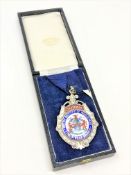 A large silver Tyne and Wear Institute of Management medal with sash CONDITION REPORT: