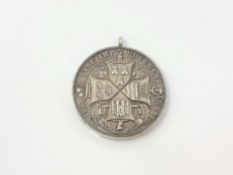 A rare silver medal for the opening of the Albert Edward Dock in North Shields by the Prince and