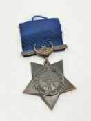 A Bronze Khedives Star 1884/86 with ribbon