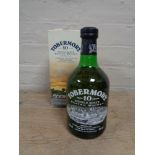 A bottle of Tobermory 10 year single malt scotch whisky,