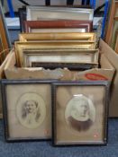 A box of early twentieth century monochrome photographs,