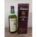 A bottle of Ballantine's 17 year old scotch whisky,