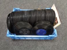 A basket containing a large quantity of 45 singles to include Tom Jones, The Tremeloes,